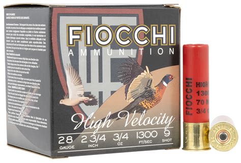 Fiocchi 28hv9 Field Dynamics High Velocity 28 Gauge 275 34 Oz 9 Shot