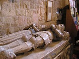 Sir William de Ferrers and Margaret de Quincy de Ferrers marble tomb ...