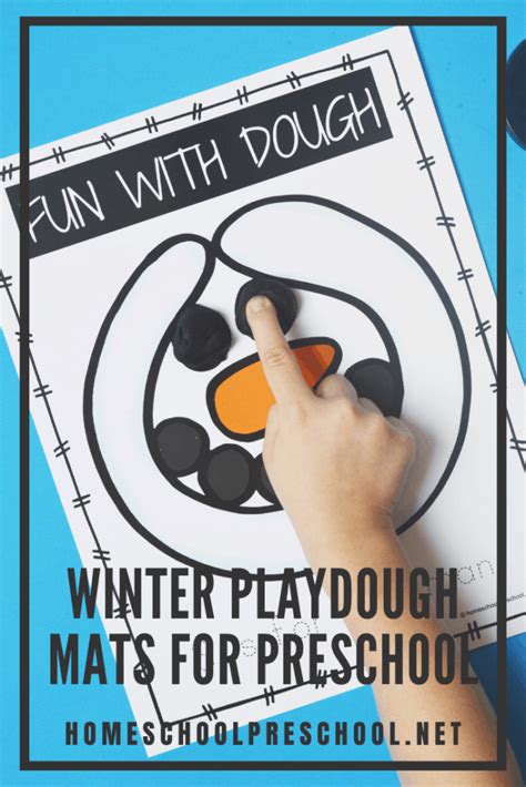 Winter Playdough Mats Free Printables