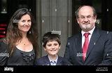Sir Salman Rushdie, his former wife Elizabeth West and their son Milan ...