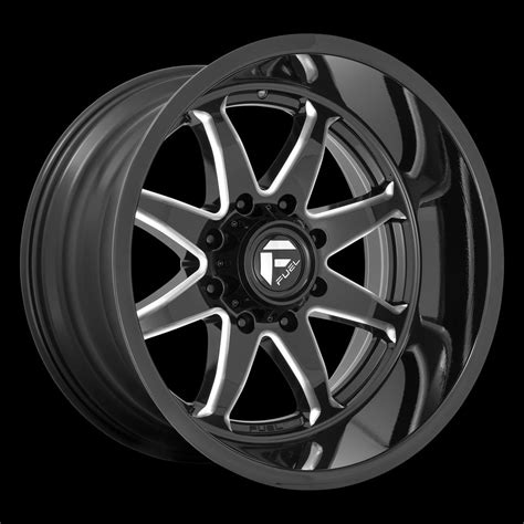 20x10 Fuel D749 Hammer Gloss Black Milled 8x1651 Et 18 Wheelrim