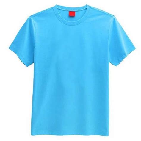 Cotton Plain Mens Blue T Shirt Rs 215 Payal Collection Id 18160460973