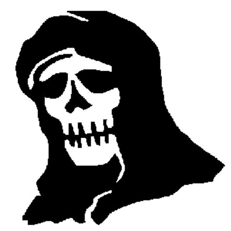 Grim Reaper Skull Decal