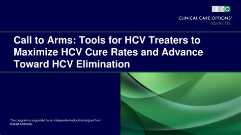 Ppt Call To Arms Tools For Hcv Treaters To Maximize Hcv Cure Rates