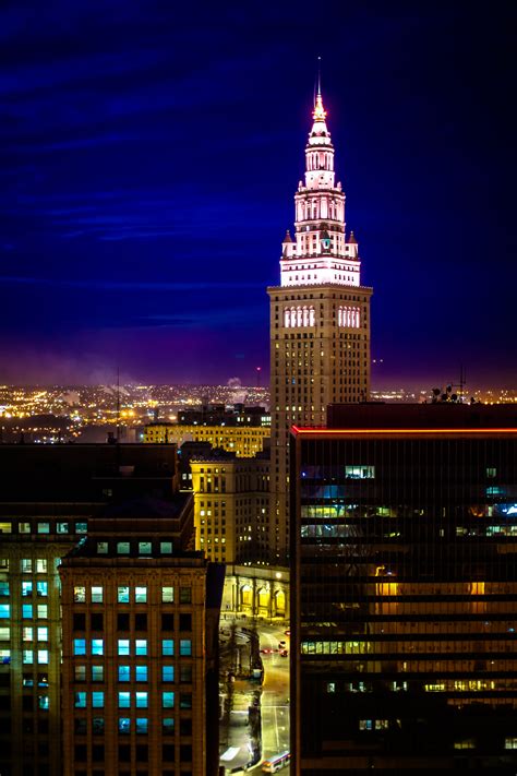 Early Morning Downtown Cleveland Spring Time Jay Kossman Photography
