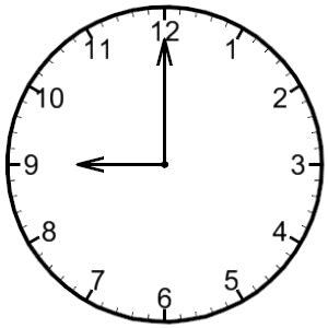 Analog Clock To The Half Hour Clip Art Library