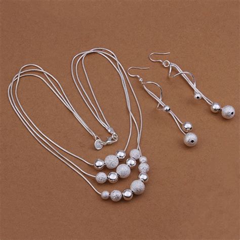 Hot Silver Color Jewelry Set Charm Temperament European Style Three