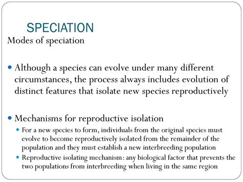 Speciation And Patterns Of Evolution Ppt Download