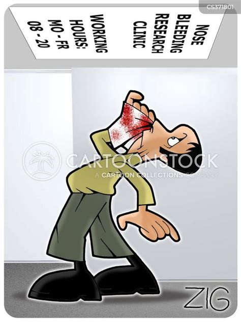 Bloody Nose Cartoons And Comics Funny Pictures From Cartoonstock