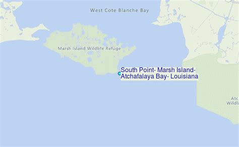 South Point Marsh Island Atchafalaya Bay Louisiana Tide Station