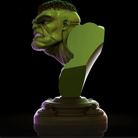 3d model busty hulka připravený k tisku