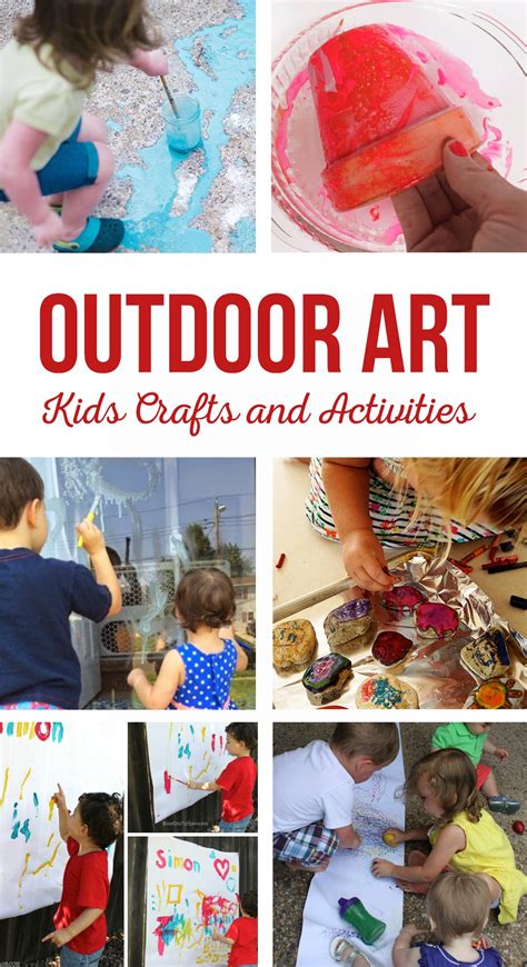 Outdoor Art Kids Crafts And Activities The Crafting Chicks