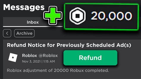 Roblox Refund Update Free Robux Youtube