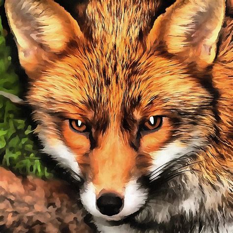 Fox Painting Images Julia Lee Polygon Source Images