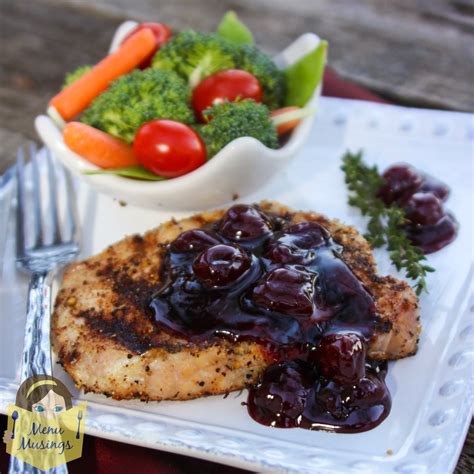 Maybe you would like to learn more about one of these? Menu Musings of a Modern American Mom: Center Cut Pork Chops with a Cherry Cabernet Glaze