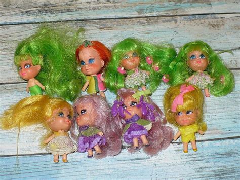 Vintage Mattel Liddle Kiddles Dolls Lot Of 8 Lucky Locket Kolognes