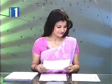 News Presenter Bangladesh Channel One News Presenter Farhana Nisho