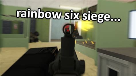 I Played Roblox Rainbow Six Siege Youtube
