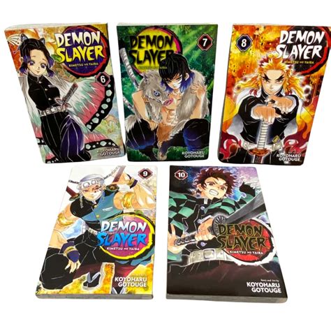 Demon Slayer Books 6 10 Koyoharu Gotouge Mangas