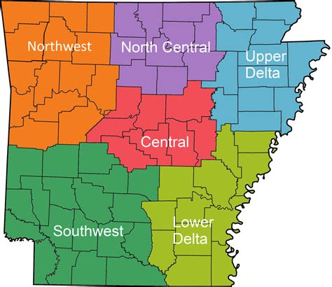 Northwest Arkansas Map With Cities Time Zones Map