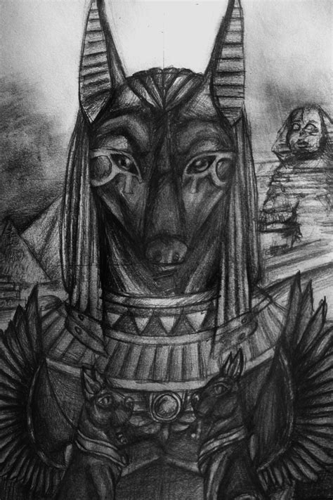 Anubis Print Almost Completed This Print I Started Last Night A Bit