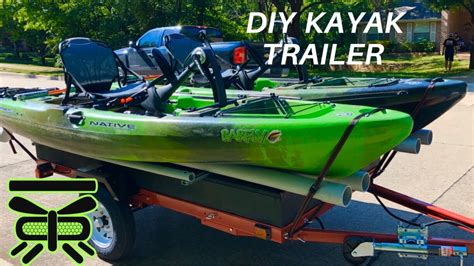 Diy Kayak Trailer Harbor Freight Trailer Youtube