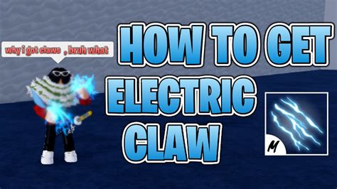 How To Get Electric Claw Blox Fruits Youtube