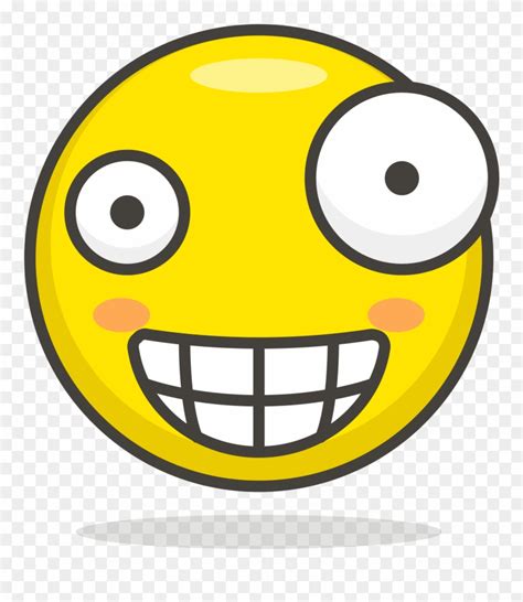 Open Crazy Face Emoji Clipart 453236 Pinclipart