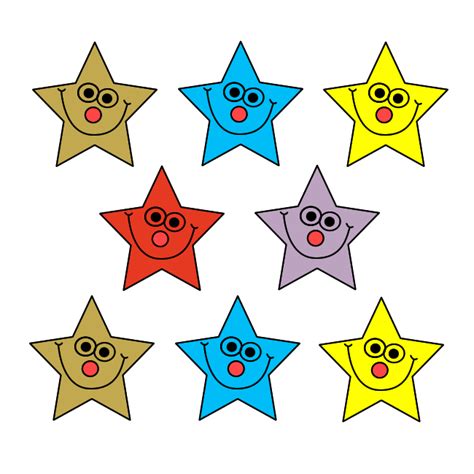 Mini Smiley Star Stickers Superstickers