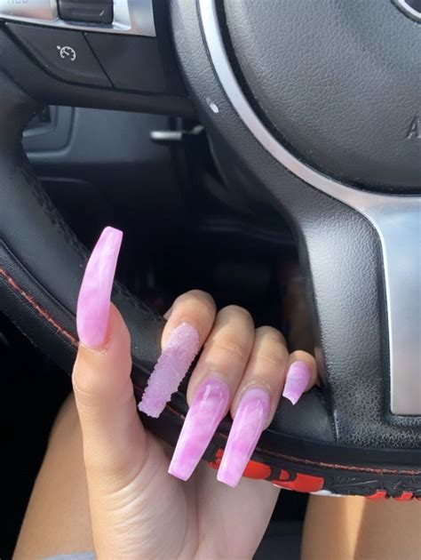 Claws Pin Kjvougee ‘ 💟 Pink Acrylic Nails Long Acrylic Nails