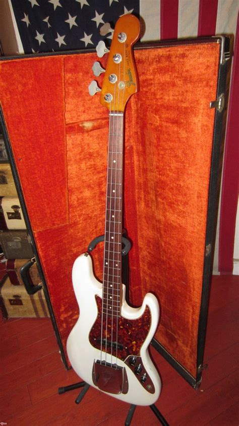 1961 Fender Jazz Bass White Guitars Bass Rivington Guitars Fender Jazz Bass Guitar