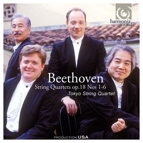 Beethoven String Quartets Op 18 No 1 6 Tokyo String Quartet Qobuz