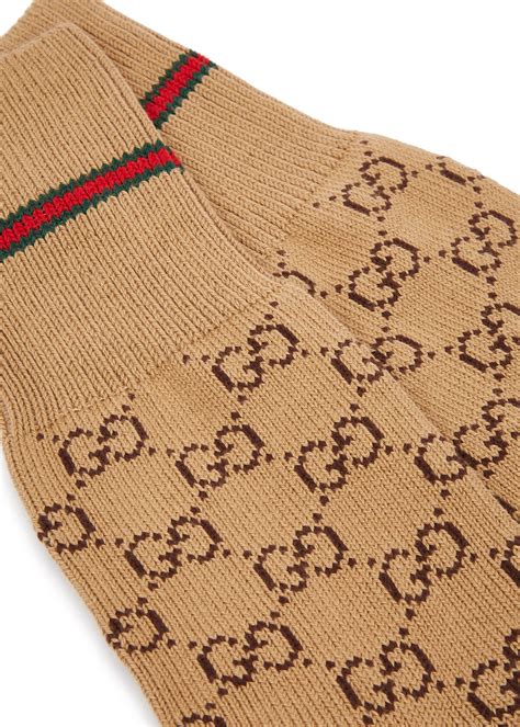 Gucci Gg Intarsia Cotton Blend Socks Harvey Nichols