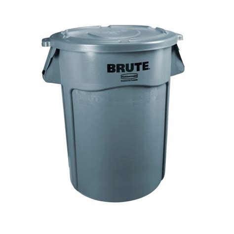 Rubbermaid Commercial Products Brute 32 Gal Gray Round Vented Trash