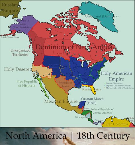 A Fantastical 18th Century North America Imaginarymaps