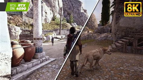 Assassin S Creed Odyssey Comparison Photorealistic Ray Tracing Vs My