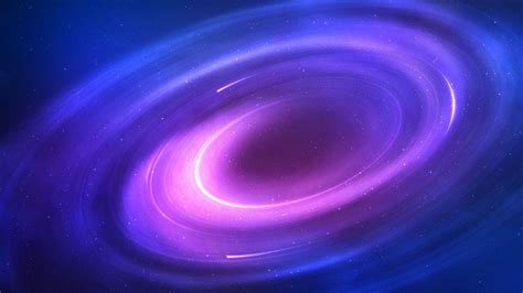 Glistening Galaxy With Purple Spiral On Blue Sky Hd Galaxy