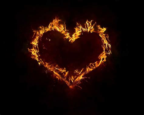 Heart Fire Wallpapers Top Free Heart Fire Backgrounds Wallpaperaccess