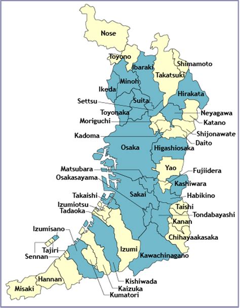 Osaka lies between latitudes 34.6937398 and longitudes 135.502182. Regions & Cities: Osaka Prefecture