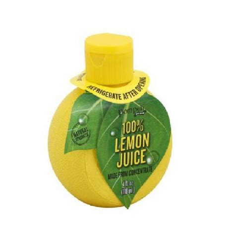 Pompeii 100 Lemon Juice 4oz12pk Nimbus Imports