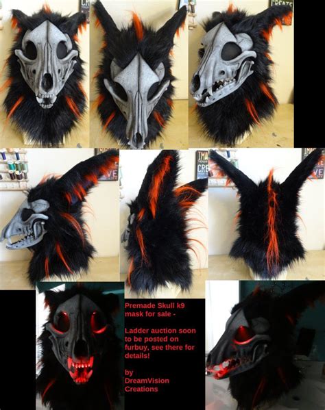 Skull K9 Premade Mask By Dreamvisioncreations On Deviantart Fursuit