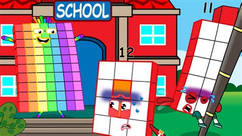 Download First Day Of School Numberblocks 11 12 Are Scared