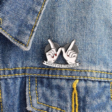 Buy Whatever Forever Hand Gesture Pins And Brooches