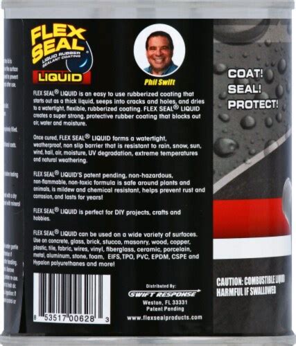 Flex Seal Liquid Rubber Sealant Coating Black 16 Fl Oz Ralphs