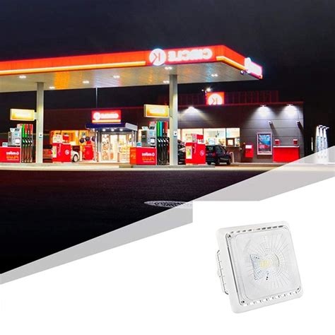 Led Gas Station Canopy Lights 55w 5000k 6050 Lumen With Etl Dlc Listed