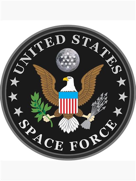 United States Space Force Logo Art Print For Sale By Allihessel