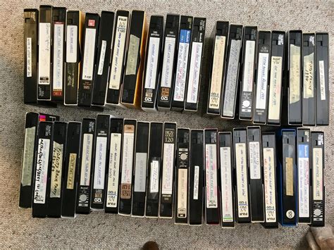old vhs cassettes