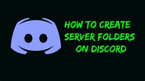 How To Create Server Folders On Discord Youtube