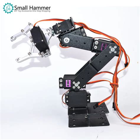 Robotic Arm Robot Arm Chassis 6 Dof 3d Rotating Metal Mechanical Manip