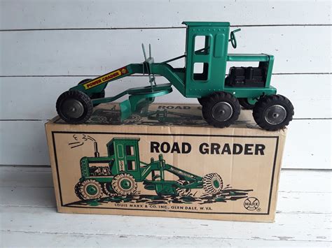 Vintage Louis Marx And Co Road Grader Vintage Marx Toys With Etsy